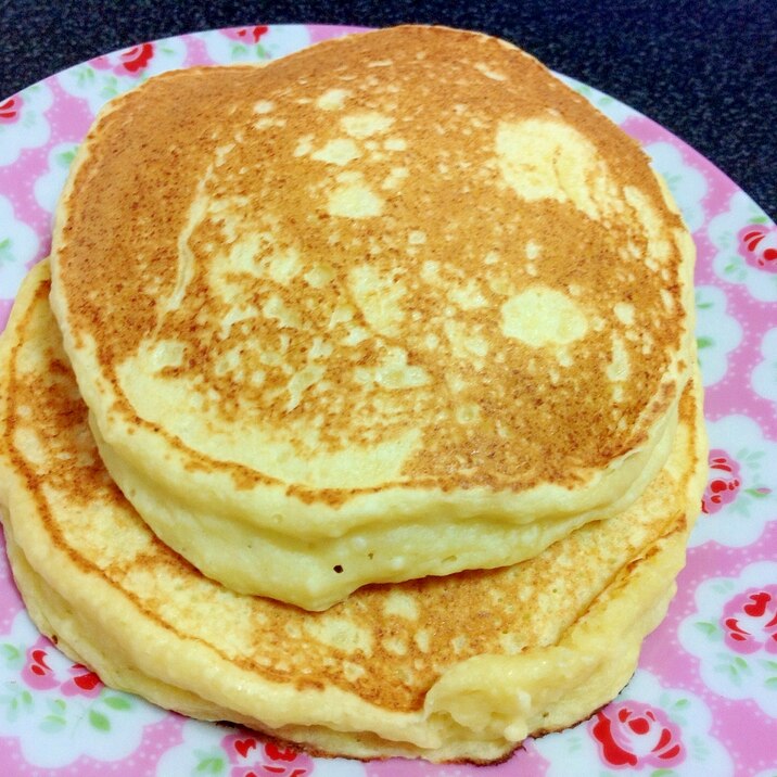 豆腐と豆乳のずっしりもっちりパンケーキ